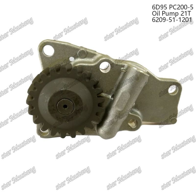 6d95 Pc200-5 Motor Yağı Pompası 6209-51-1201 Komatsu Dizel Motorları Parçaları için Uygun
