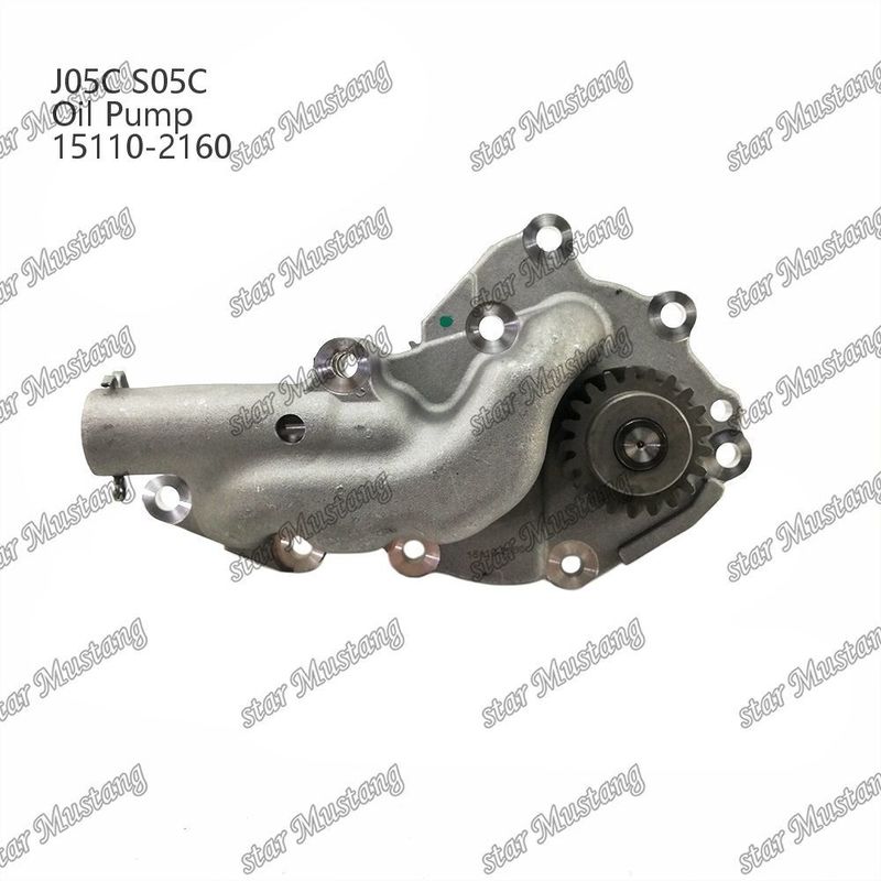 J05C S05C SK200-8 SK210-8 SK250-8 SK260-8 SK260-8E Hino motor tamir parçaları için yağ pompası 15110-2160