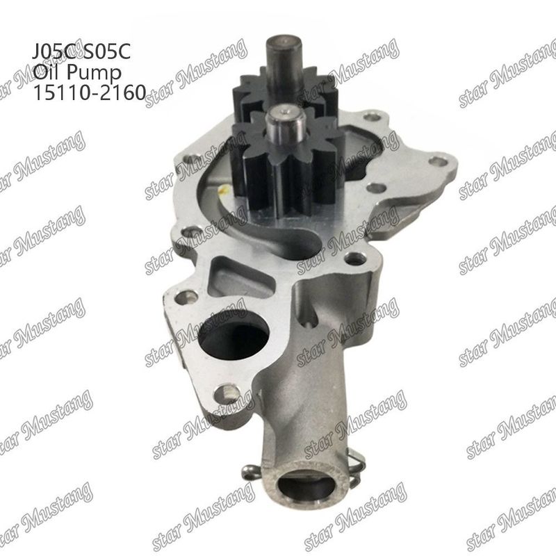 J05C S05C SK200-8 SK210-8 SK250-8 SK260-8 SK260-8E Hino motor tamir parçaları için yağ pompası 15110-2160