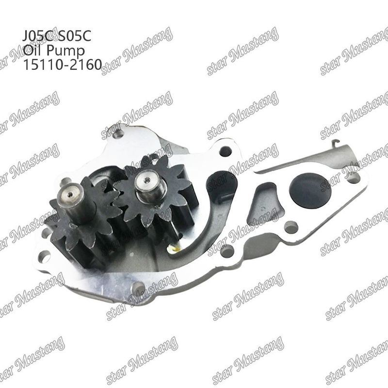 J05C S05C SK200-8 SK210-8 SK250-8 SK260-8 SK260-8E Hino motor tamir parçaları için yağ pompası 15110-2160