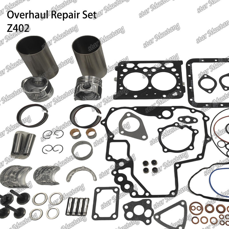 Z402 Kubota Motoru için Tamir Yeniden Yapı Kit Silindrolu Liner Piston Pin Kit Valve Seat Valve Guide Gasket Kit