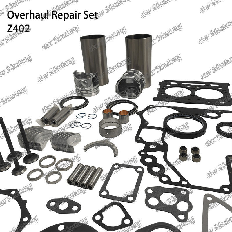 Z402 Kubota Motoru için Tamir Yeniden Yapı Kit Silindrolu Liner Piston Pin Kit Valve Seat Valve Guide Gasket Kit