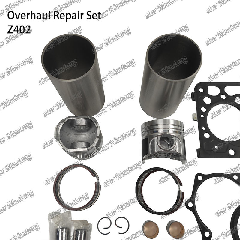Z402 Kubota Motoru için Tamir Yeniden Yapı Kit Silindrolu Liner Piston Pin Kit Valve Seat Valve Guide Gasket Kit