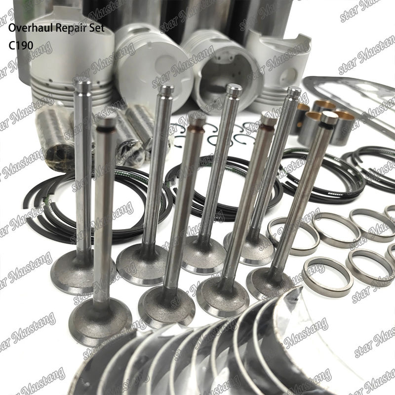 C190 Genel Tamir Seti Silindir Liner Piston Kit Gasketi Kit Valf Koltuğu Rehberi Ana rulman Con Rod rulman Isuzu için