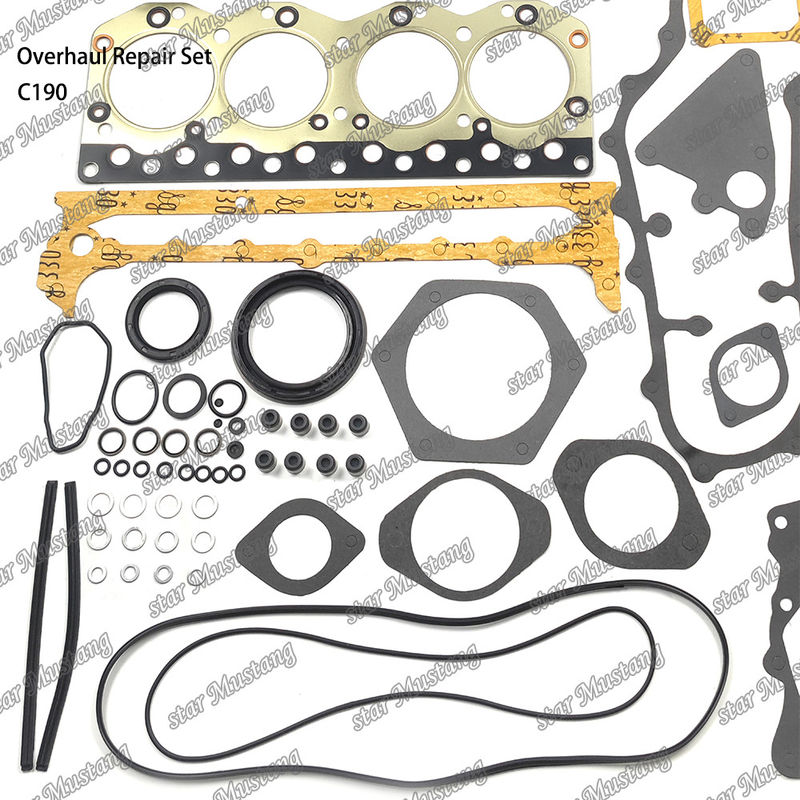C190 Genel Tamir Seti Silindir Liner Piston Kit Gasketi Kit Valf Koltuğu Rehberi Ana rulman Con Rod rulman Isuzu için