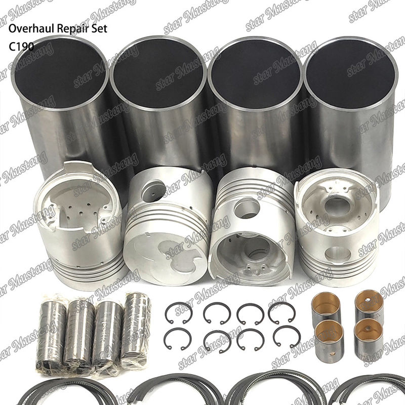 C190 Genel Tamir Seti Silindir Liner Piston Kit Gasketi Kit Valf Koltuğu Rehberi Ana rulman Con Rod rulman Isuzu için