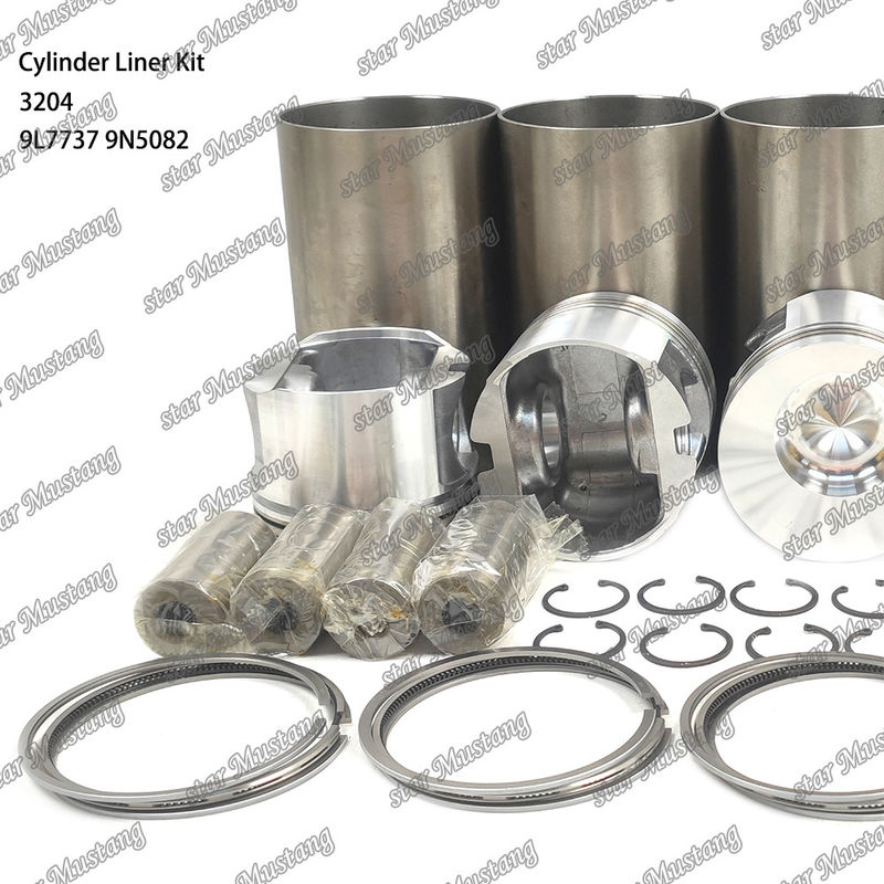 Caterpillar Motor 3204 Silinder Liner Kit için 9L7737 1W1661 9N5082 Mekanik Dizel Motor Tamir Parçası