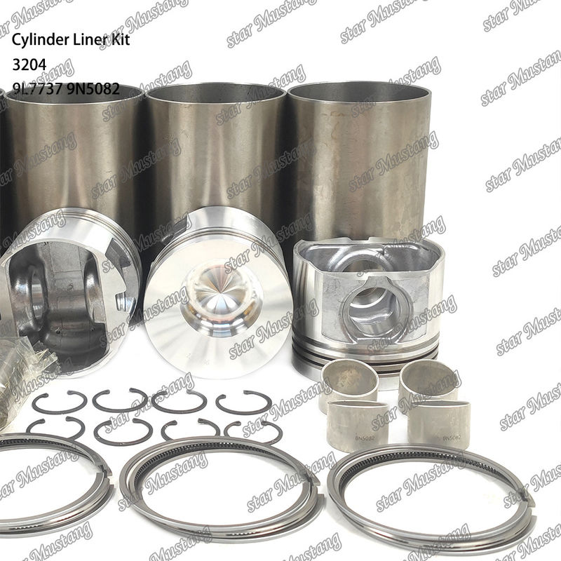 Caterpillar Motor 3204 Silinder Liner Kit için 9L7737 1W1661 9N5082 Mekanik Dizel Motor Tamir Parçası
