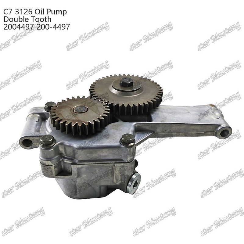 Yağ pompası C7 3126 Çifte dişli 2004497 200-4497 CATERPILLAR Dizel motor tamir parçaları için