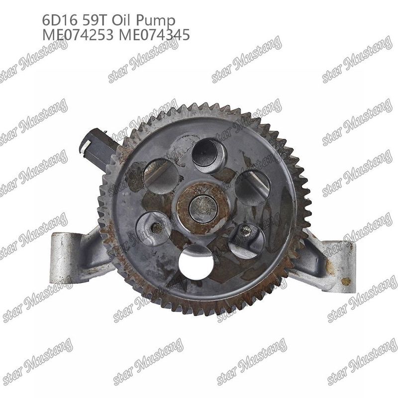 Motor Yağı Pompası 6D16 59 Diş ME074253 ME074345 Mitsubishi Motor yedek parçaları için