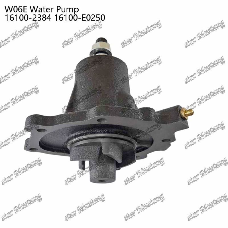 W06E Motor Su Pompası 16100-2384 16100-E0250 HINO Motor yedek parçaları için