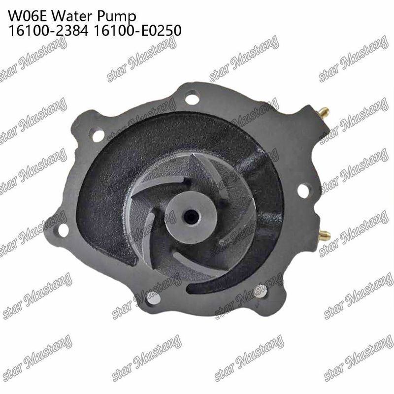 W06E Motor Su Pompası 16100-2384 16100-E0250 HINO Motor yedek parçaları için