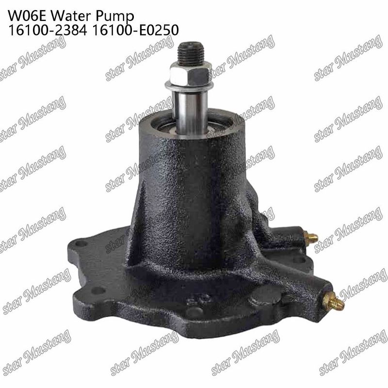 W06E Motor Su Pompası 16100-2384 16100-E0250 HINO Motor yedek parçaları için