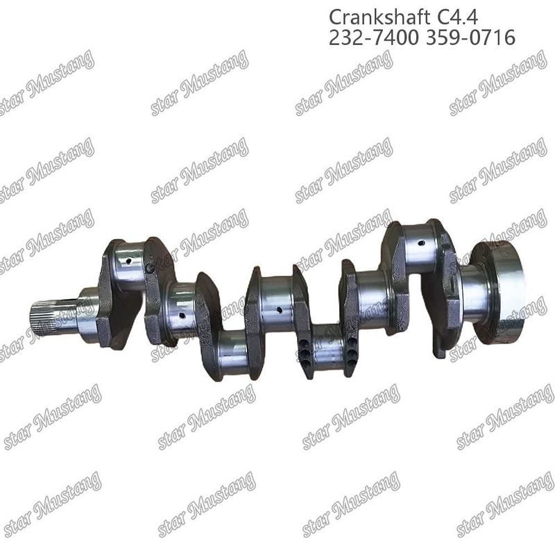 Crank shaft C4.4 Forged Steel EFI 63mm With Spline 232-7400 359-071 Caterpillar Dizel Motoru Tamir Parçası için