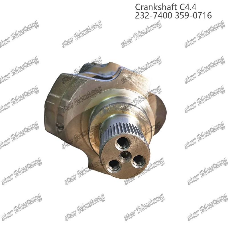 Crank shaft C4.4 Forged Steel EFI 63mm With Spline 232-7400 359-071 Caterpillar Dizel Motoru Tamir Parçası için