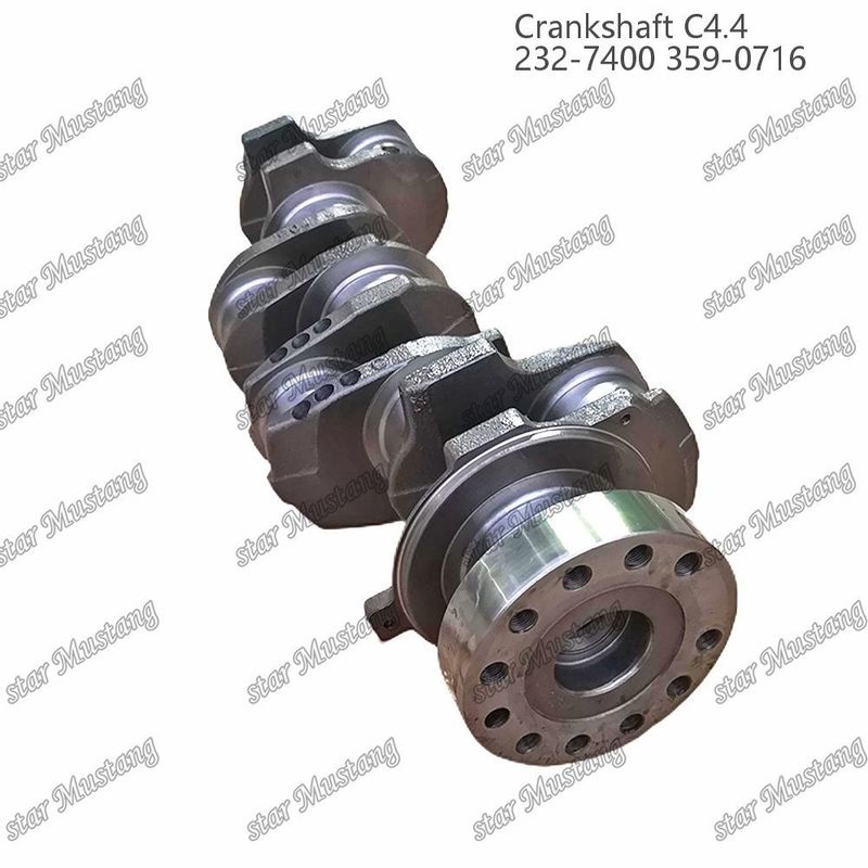 Crank shaft C4.4 Forged Steel EFI 63mm With Spline 232-7400 359-071 Caterpillar Dizel Motoru Tamir Parçası için