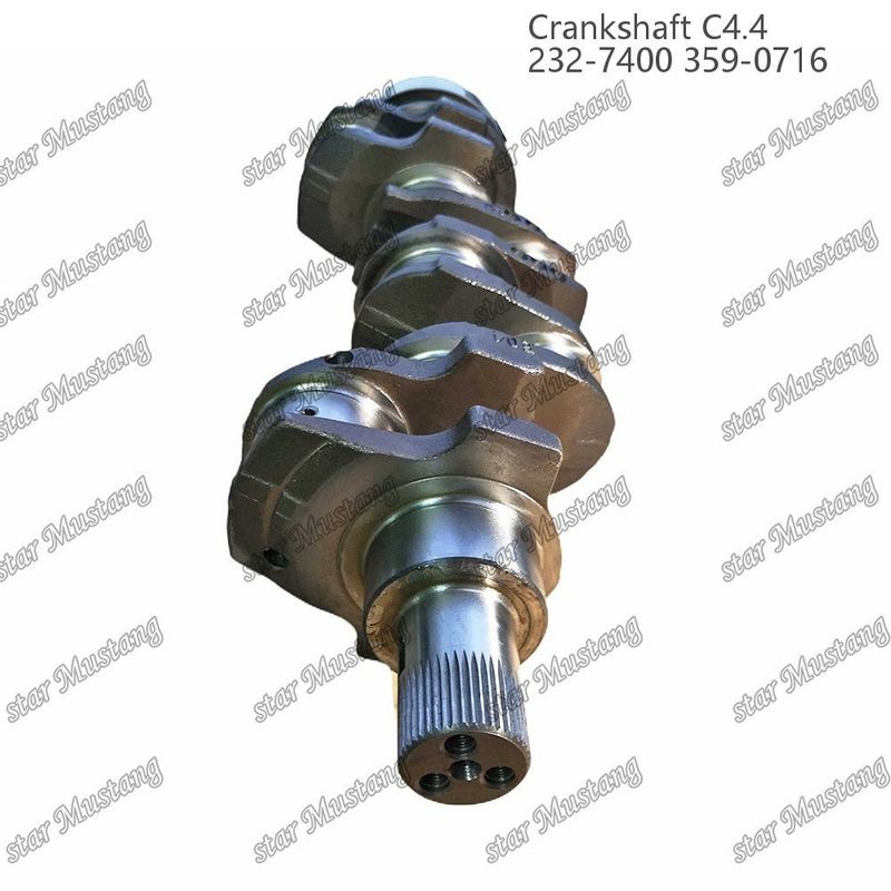Crank shaft C4.4 Forged Steel EFI 63mm With Spline 232-7400 359-071 Caterpillar Dizel Motoru Tamir Parçası için