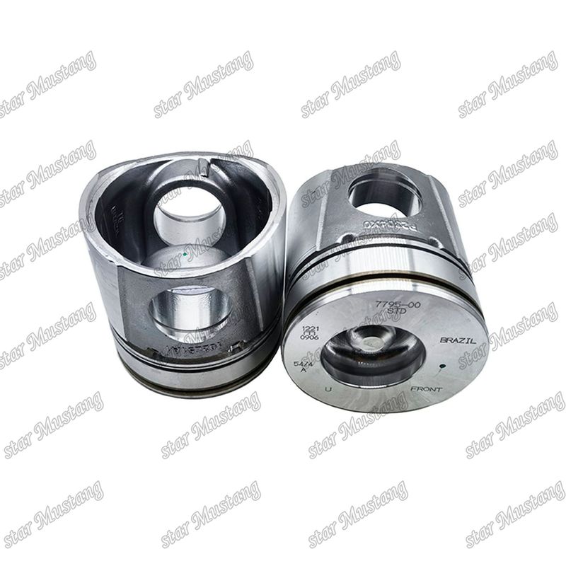 Piston 4BT 4D102 6BT 6BT5.9 6D102 50mm Yanma Odası 3957795 3807795 Cummins Dizel Motoru Tamir Parçaları İçin