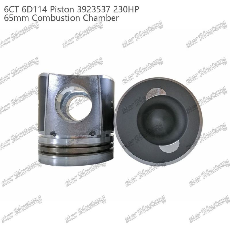 Cummins Dizel Motoru Tamir Parçaları için Piston 6CT 6D114 230HP 3923537 65mm Yanma Odası