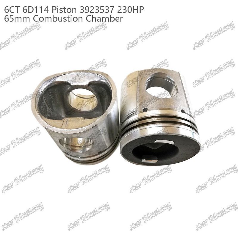 Cummins Dizel Motoru Tamir Parçaları için Piston 6CT 6D114 230HP 3923537 65mm Yanma Odası