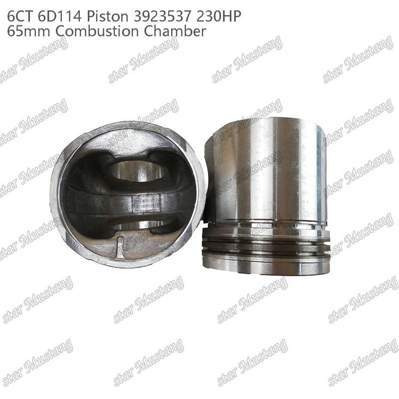 Cummins Dizel Motoru Tamir Parçaları için Piston 6CT 6D114 230HP 3923537 65mm Yanma Odası