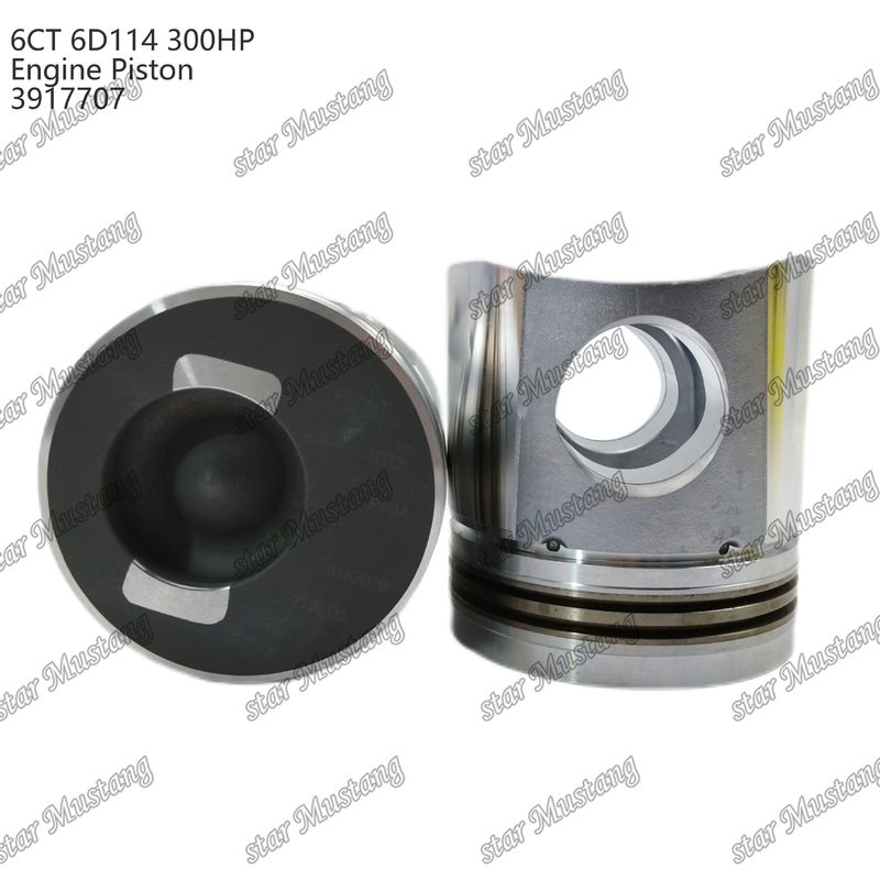 Cummins Dizel Motoru Tamir Parçaları için Piston 6CT 6D114 300HP 3917707 55mm Yanma Odası