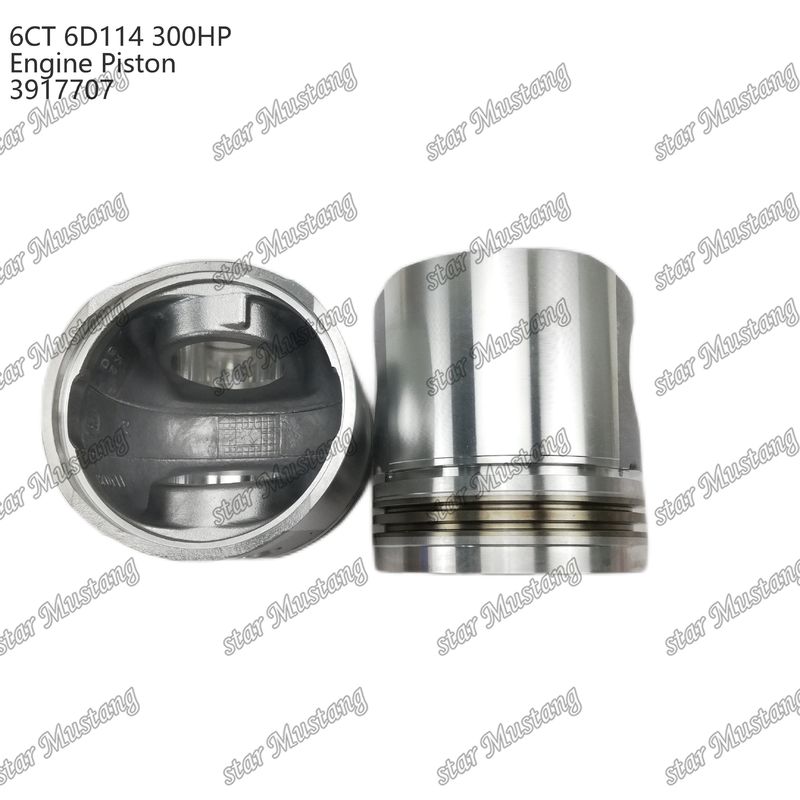 Cummins Dizel Motoru Tamir Parçaları için Piston 6CT 6D114 300HP 3917707 55mm Yanma Odası