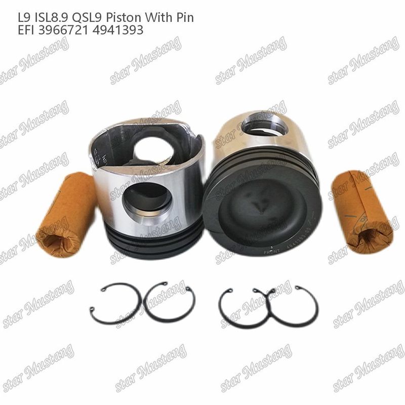 Piston L9 ISL8.9 QSL9 Cummins Dizel Motoru Tamir Parçası için Elektrik Enjeksiyonu 3966721 4941393