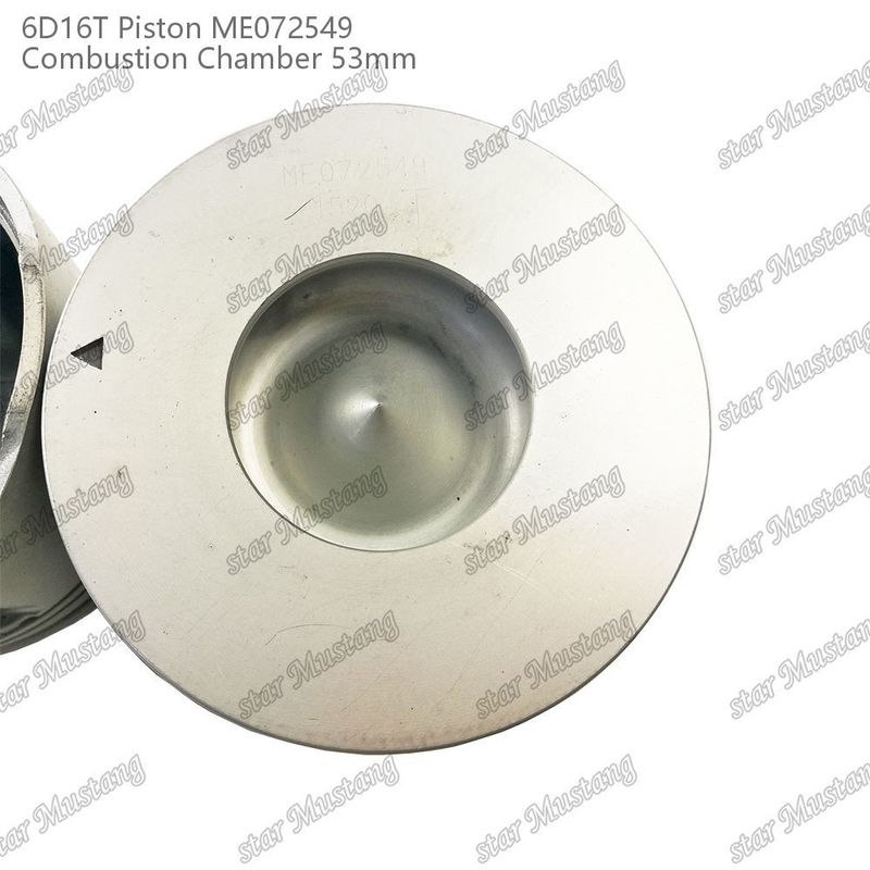 6D16T-24V Motor Piston Odası Boyutu 53mm 3kx2.5x4mm Pin Deliği 38mm ME072549 Mitsubishi Motor yedek parçaları için