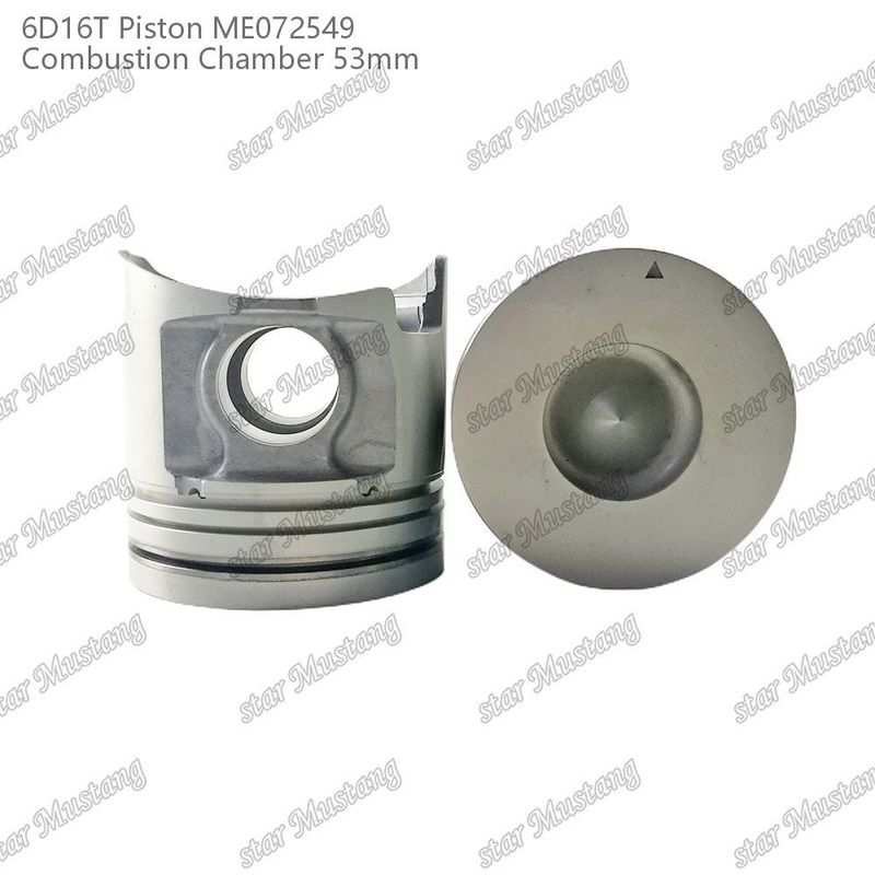 6D16T-24V Motor Piston Odası Boyutu 53mm 3kx2.5x4mm Pin Deliği 38mm ME072549 Mitsubishi Motor yedek parçaları için