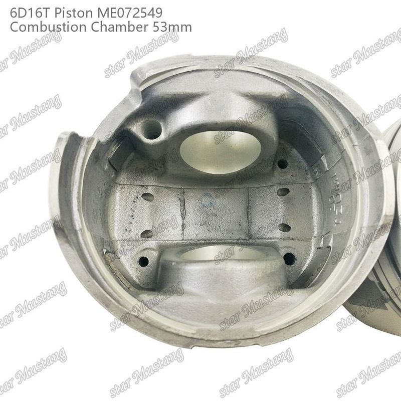 6D16T-24V Motor Piston Odası Boyutu 53mm 3kx2.5x4mm Pin Deliği 38mm ME072549 Mitsubishi Motor yedek parçaları için