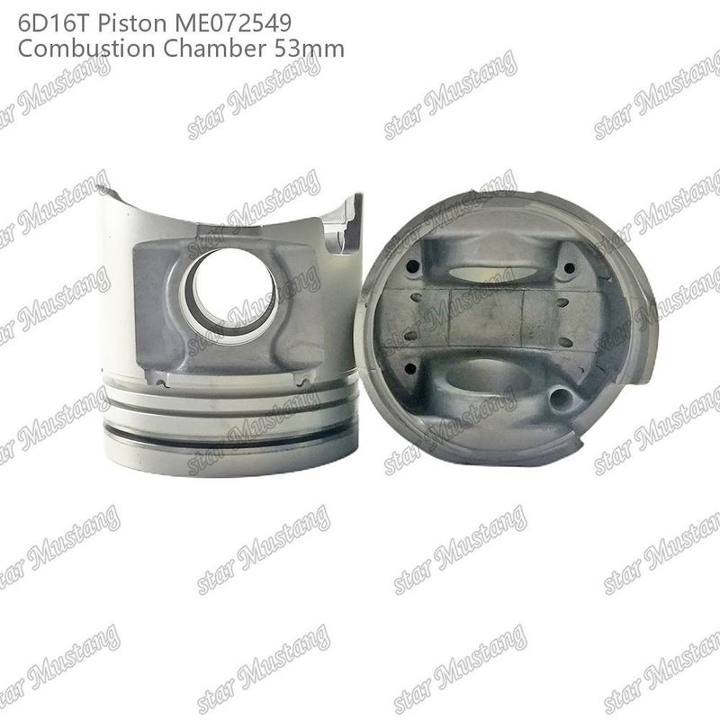 6D16T-24V Motor Piston Odası Boyutu 53mm 3kx2.5x4mm Pin Deliği 38mm ME072549 Mitsubishi Motor yedek parçaları için