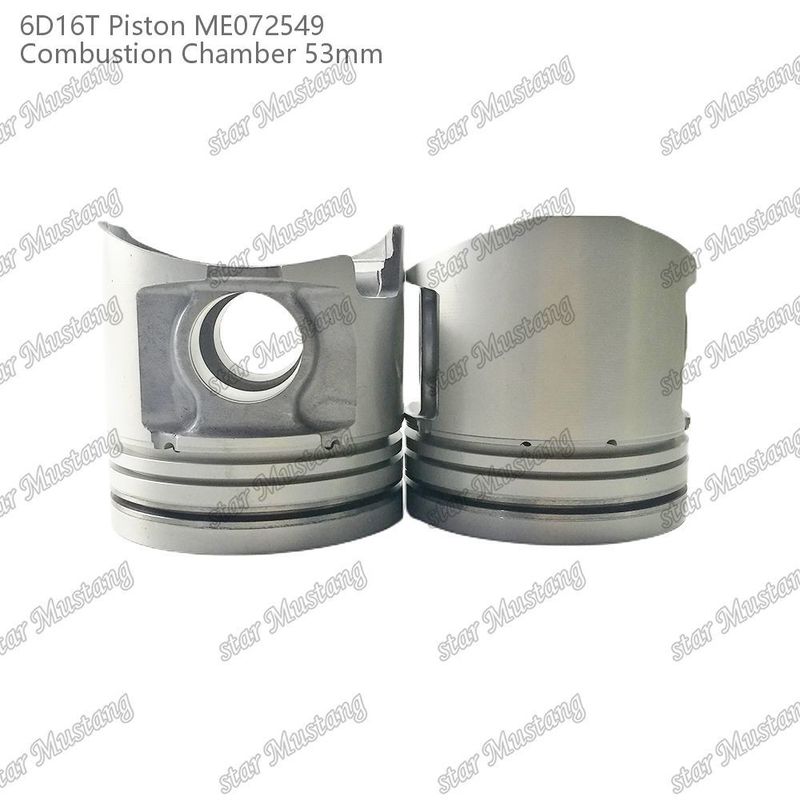 6D16T-24V Motor Piston Odası Boyutu 53mm 3kx2.5x4mm Pin Deliği 38mm ME072549 Mitsubishi Motor yedek parçaları için
