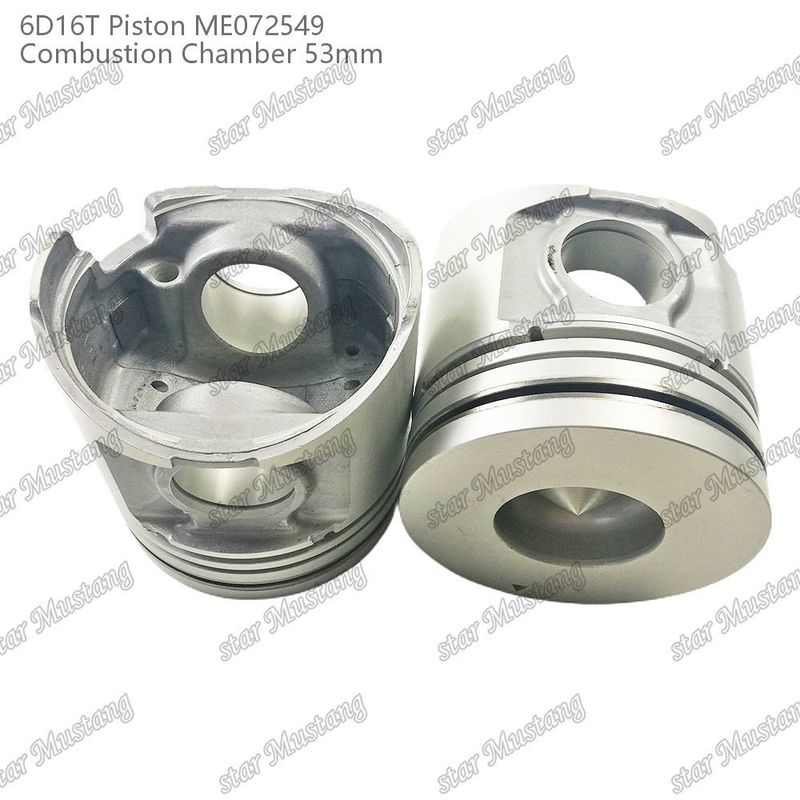 6D16T-24V Motor Piston Odası Boyutu 53mm 3kx2.5x4mm Pin Deliği 38mm ME072549 Mitsubishi Motor yedek parçaları için