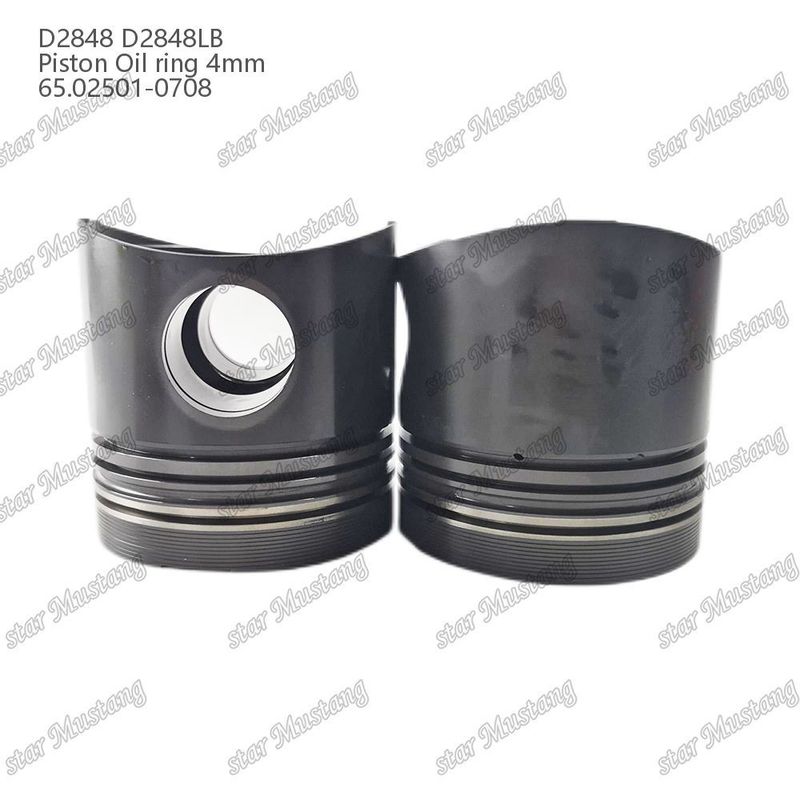 Piston D2848 D2848LB Petrol halka 4 mm 65.02501-0708 Doosan dizel motor tamir parçaları için