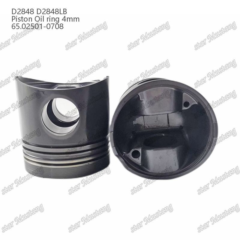 Piston D2848 D2848LB Petrol halka 4 mm 65.02501-0708 Doosan dizel motor tamir parçaları için