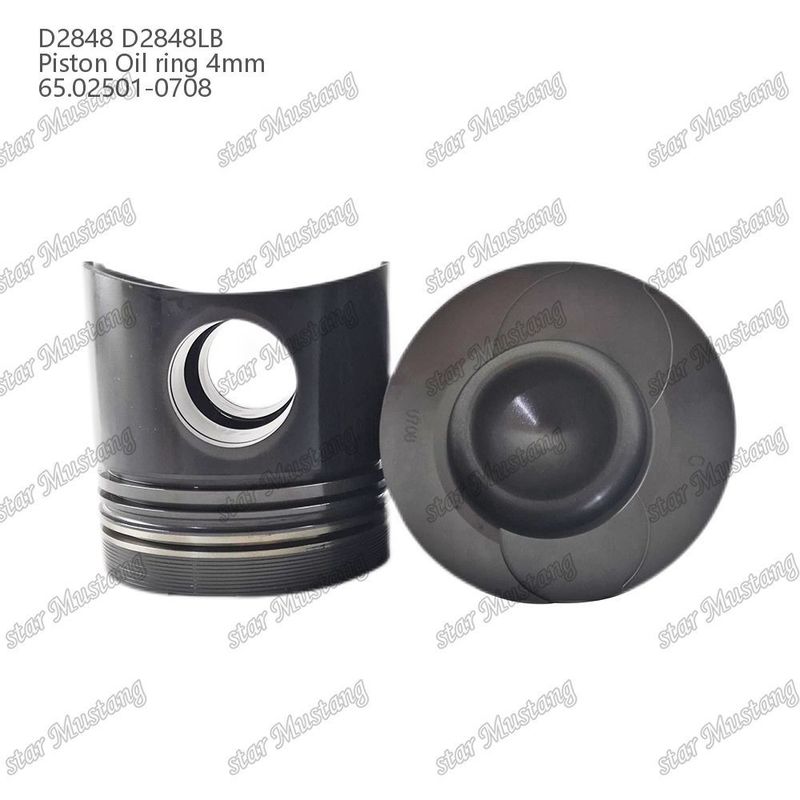 Piston D2848 D2848LB Petrol halka 4 mm 65.02501-0708 Doosan dizel motor tamir parçaları için