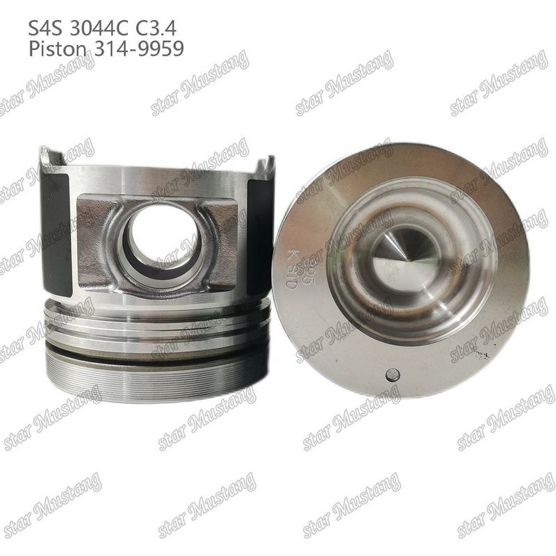 S4S 3044C C3.4 825 Motor Piston Alfin Odası Boyutu 53mm 60mm Yağ Halkası 4mm 314-9959 Mitsubishi Motor yedek parçaları için