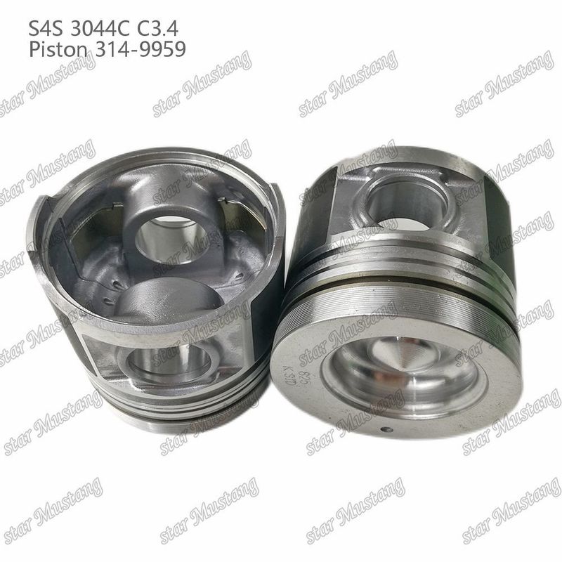 S4S 3044C C3.4 825 Motor Piston Alfin Odası Boyutu 53mm 60mm Yağ Halkası 4mm 314-9959 Mitsubishi Motor yedek parçaları için