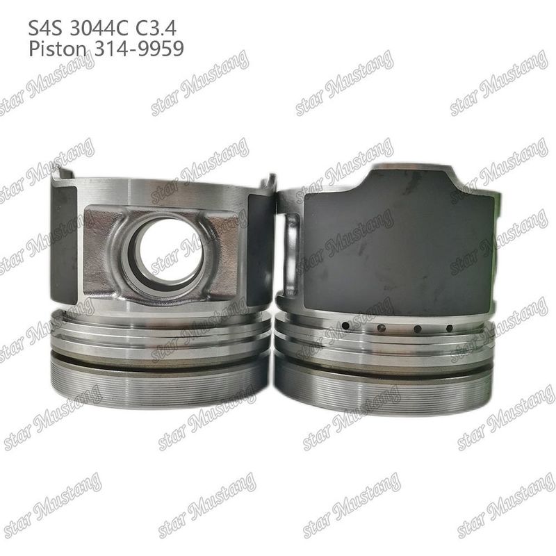 S4S 3044C C3.4 825 Motor Piston Alfin Odası Boyutu 53mm 60mm Yağ Halkası 4mm 314-9959 Mitsubishi Motor yedek parçaları için