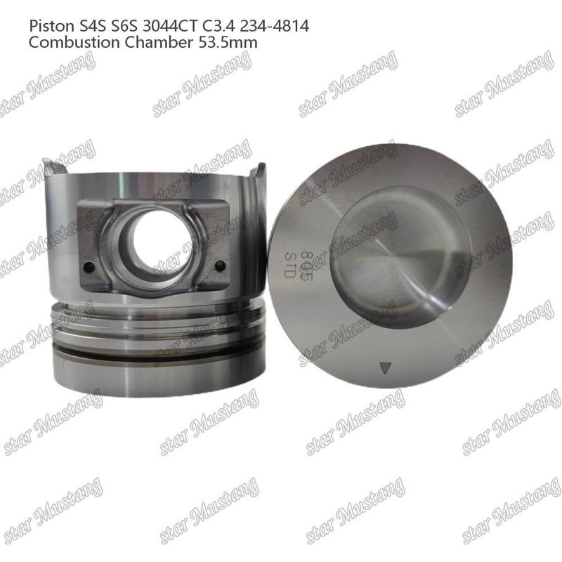 S4S S6S 3044CT C3.4 Motor Piston Alfine Odası Boyutu 53.5mm Yağ Halkası 4.5mm 234-4814 Mitsubishi Motor yedek parçaları için