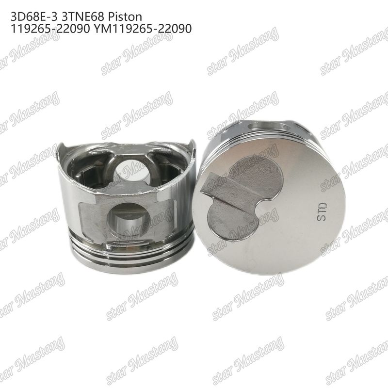 Piston 3D68E-3 3TNE68 Yüksekliği 53mm 119265-22090 YM119265-22090 Yanmar Dizel Motoru Tamir Parçaları İçin