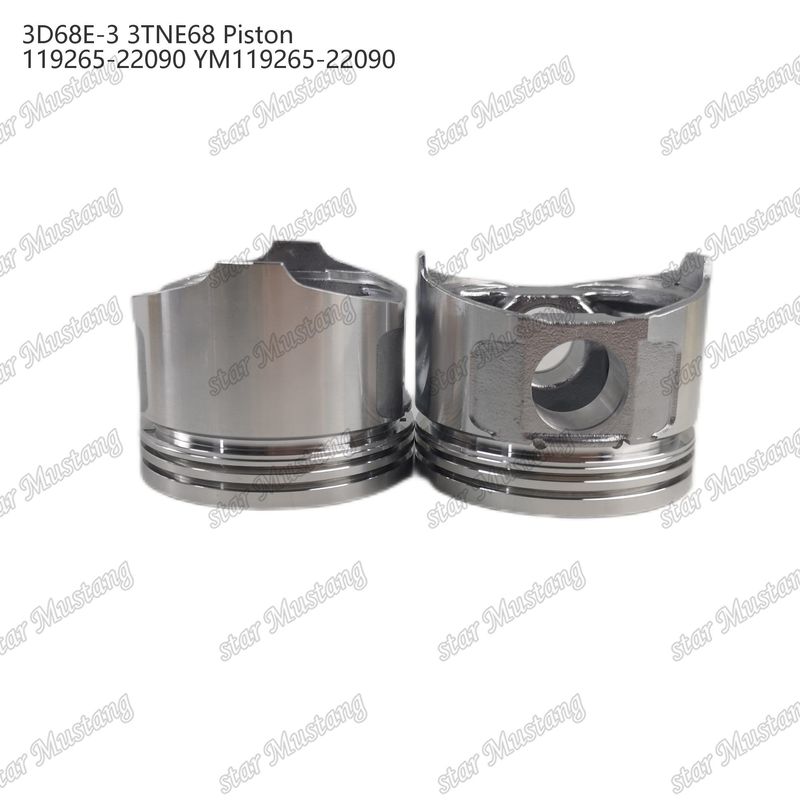Piston 3D68E-3 3TNE68 Yüksekliği 53mm 119265-22090 YM119265-22090 Yanmar Dizel Motoru Tamir Parçaları İçin