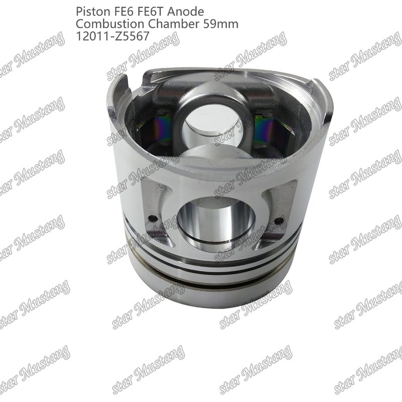 FE6 FE6T Motor Piston Odası Boyutu 59mm 3x2x4mm 12011-Z5567 Nissan Motor yedek parçaları için
