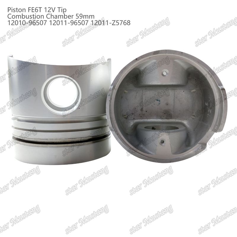 FE6T Motor Piston 12V Oda Boyutu 59mm 3x2x4mm 12010-96507 12011-96507 12011-Z5768 Nissan Motor yedek parçaları için