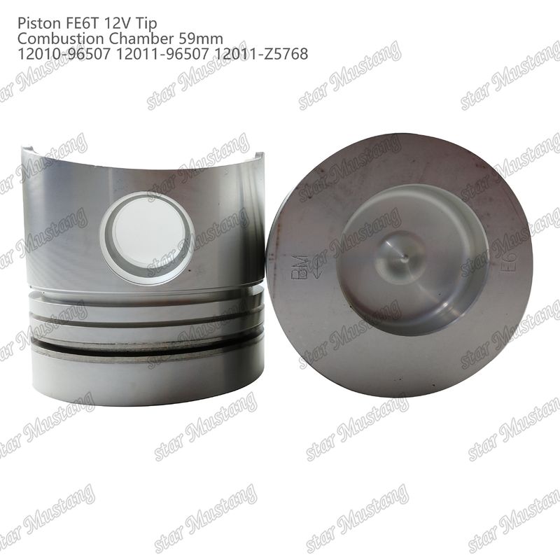 FE6T Motor Piston 12V Oda Boyutu 59mm 3x2x4mm 12010-96507 12011-96507 12011-Z5768 Nissan Motor yedek parçaları için