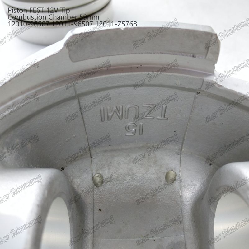 FE6T Motor Piston 12V Oda Boyutu 59mm 3x2x4mm 12010-96507 12011-96507 12011-Z5768 Nissan Motor yedek parçaları için