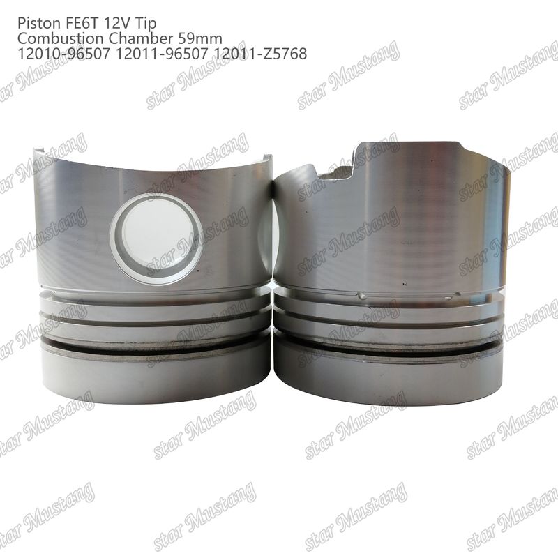 FE6T Motor Piston 12V Oda Boyutu 59mm 3x2x4mm 12010-96507 12011-96507 12011-Z5768 Nissan Motor yedek parçaları için