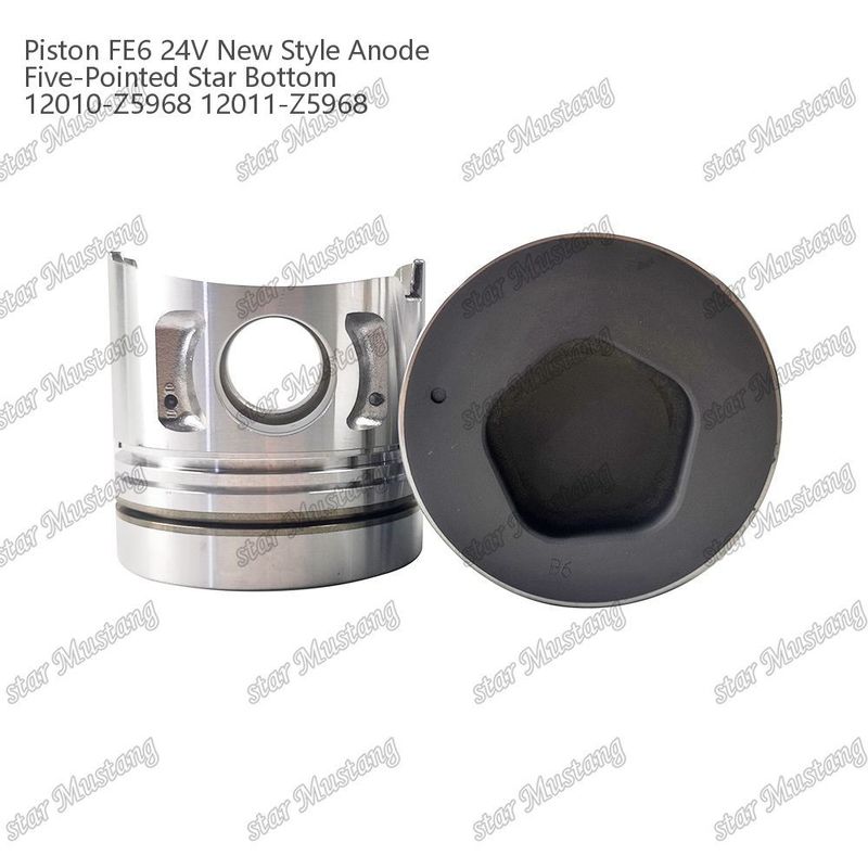 FE6T Motor Piston 24V Yeni Tip 2.5x2x4mm 12011-Z5776 12011-Z5506 12011-Z5968 Nissan Motor yedek parçaları için