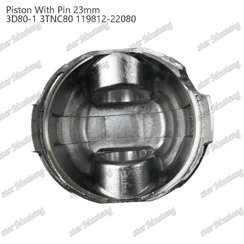 Piston 3D80-1 3TNC80 PIN SIZE 23mm 119812-22080 Yanmar Dizel Motoru Tamir Parçası için